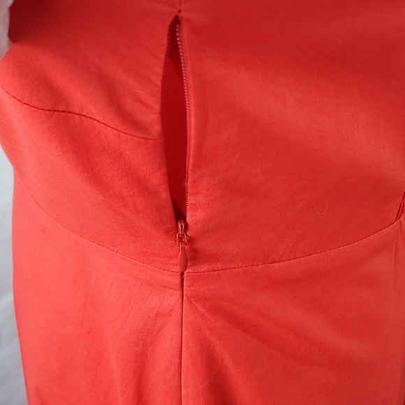 Cremieux  Cassie Red Ruffle Midi Dress Size 10 new with tags - Picture 7 of 10